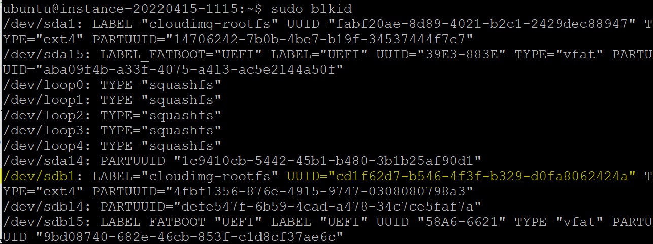 sbd1의 UUID