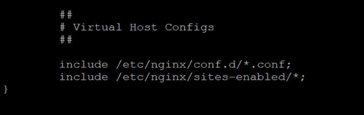 nginx.conf 파일의 http 블럭